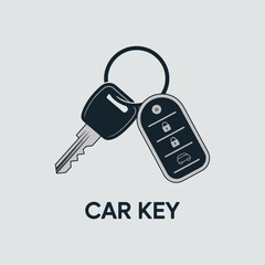 car key with lock
