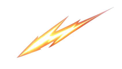 Graphic lightning bolt