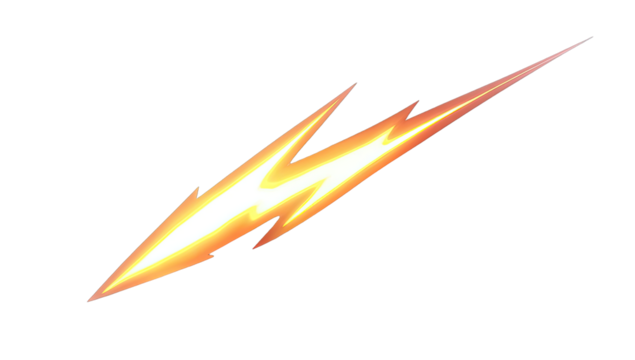 Graphic lightning bolt