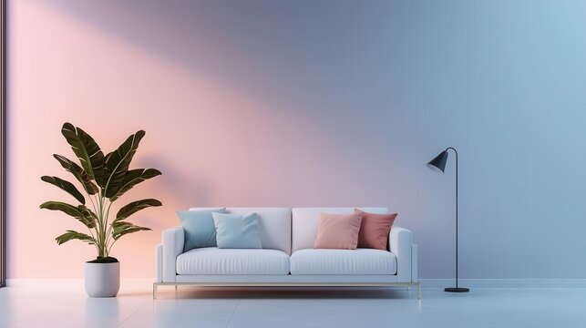 Hightech smart home with automated mood lighting and AIcurated music selection for enhanced relaxation