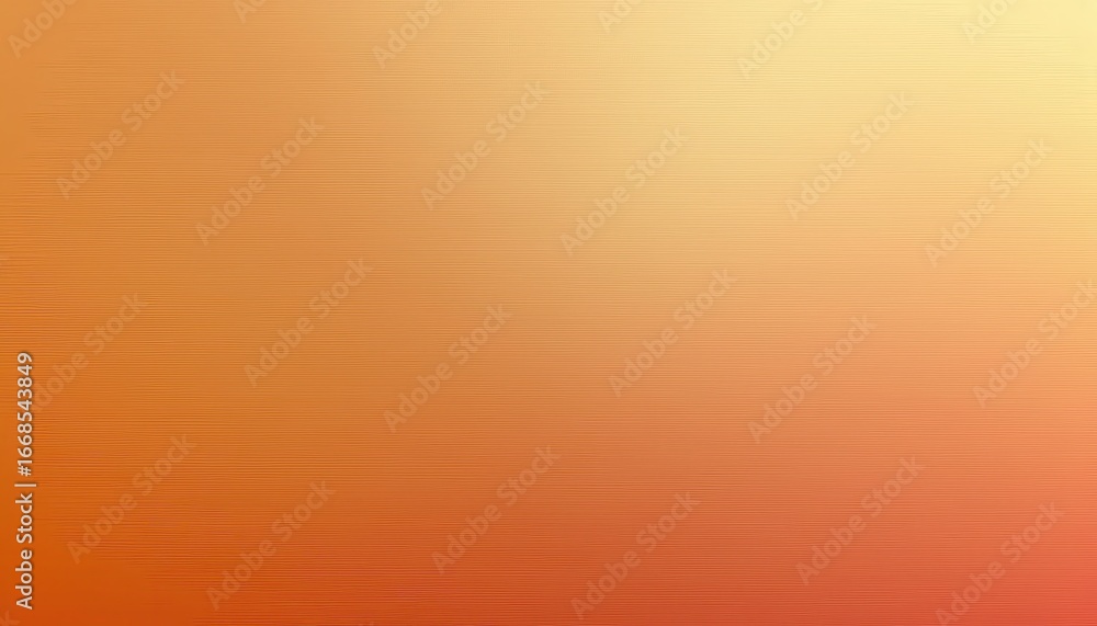 Poster warm gradient from pale yellow to deep orange with subtle horizontal lines