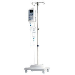 A hospital IV drip stand, isolated on white background --v 6.1