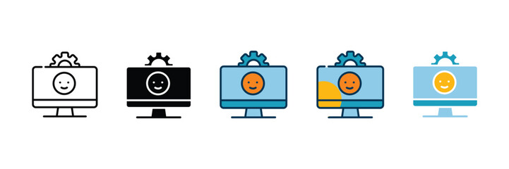 User Testing Icon Set Multiple Style Collection