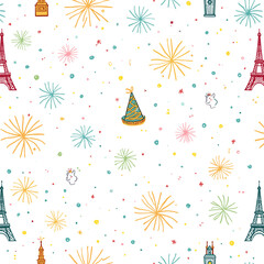 romantic backgrounds, fireworks illustration, starry night design, couple clipart, love background, wedding illustration, cute couple art, celebration background, romantic pattern, valentine's day gra © Feroza Bakht