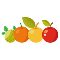 Vibrant and fresh fruits, a colorful assortment of apples and citrus, perfect for health, wellness, and culinary projects, ideal for food blogs and healthy living campaigns