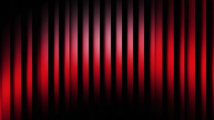 Abstract Geometric Background with Vertical Ribbed Glass Effect and Soft Red Gradient Glow. Elegant Modern Design For Branding. Video - Powered by Adobe