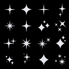 Obraz premium Stars Background Utilitarian Cosmic Pattern 