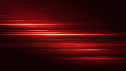 Abstract red light streaks on dark background