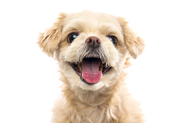 Happy Fluffy Dog Close-Up