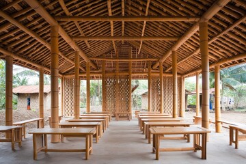 Eco-Friendly Learning Space: Innovative Bamboo Architecture for Alternative Classrooms in Bali