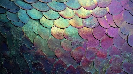 Colorful, textured fish scales