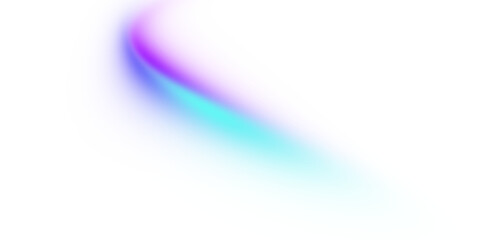 Abstract Cyan to Magenta Gradient Flow Faded Shape with Soft Glow Transparent Background PNG
