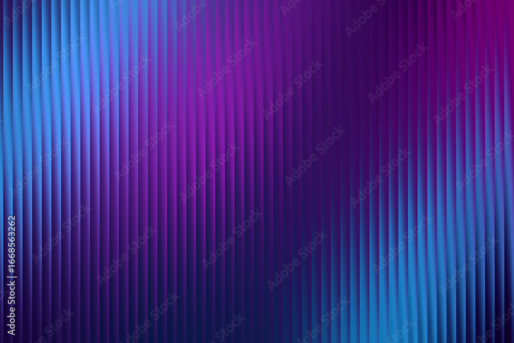 Aufkleber a vibrant abstract background features a gradient of deep purple to bright blue, with vertical ribbe