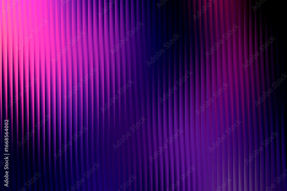 Poster a vibrant abstract background features vertical ribbed textures illuminated by a gradient of deep pu