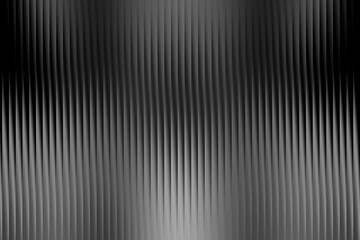 A grayscale abstract background features a pattern of vertical lines with a subtle wave effect,...
