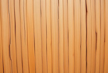 Fototapeta premium Close-up of natural bamboo wood, showing rich texture and grain, warm, stripes