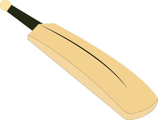 Cricket Bat A Vector Illustration
