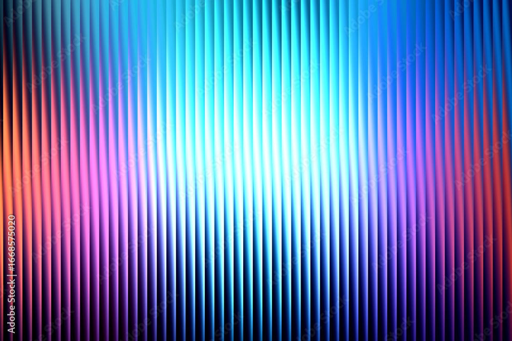 Poster a vibrant abstract background features a gradient of vertical lines