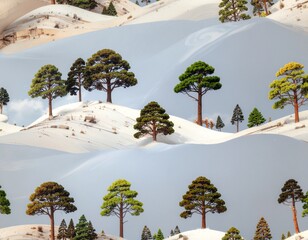 winter snow landscape [pattern 