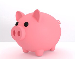 Obraz premium Mischievous Pig Icon The cheeky little piglet, the pig's smile.