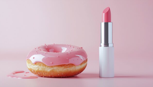 shining galze lipstick, like glazed donut