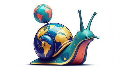 snail clipping path included