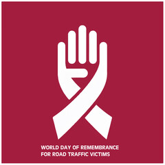 Fototapeta premium Honoring lives lost in road crashes promoting safety awareness and responsible driving