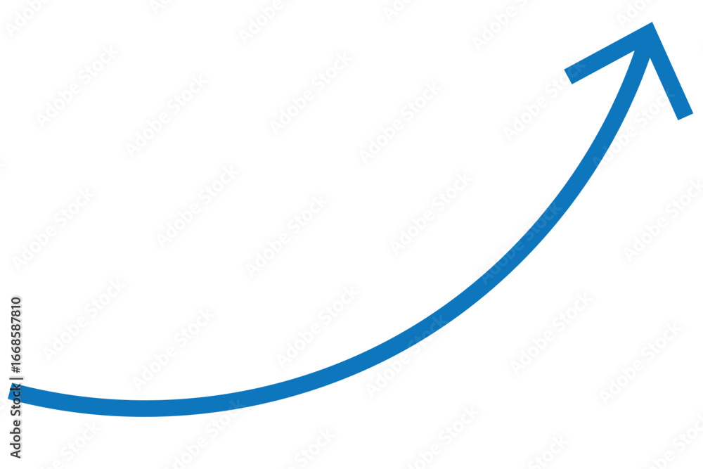 Poster wavy curved long arrow icon. long line arrow vector. flat style arrow symbol. arrow on a transparent