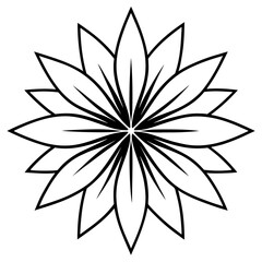 Petal Burst Silhouette