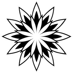 Petal Burst Silhouette