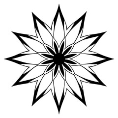 Petal Burst Silhouette