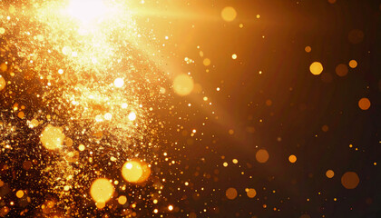 金粉が舞うシンプル空間