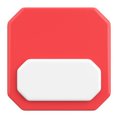 Price tag. Price label. 3D illustration.