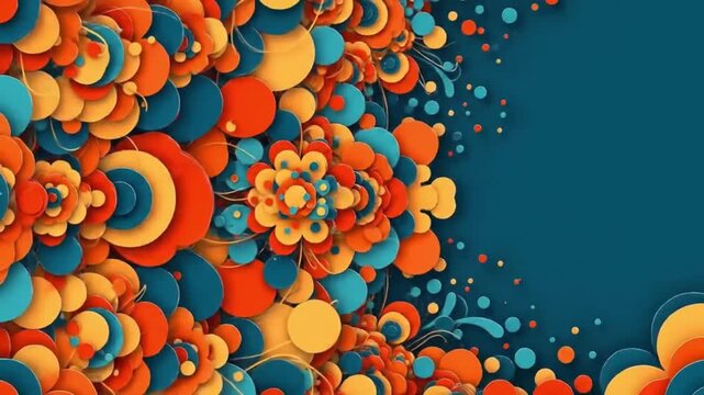 Abstract Indian Colors and Patterns: A Festive Background for Navratri Festival