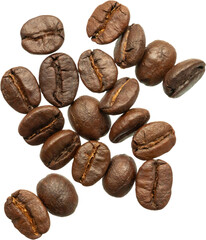 coffee beans isolated on white background