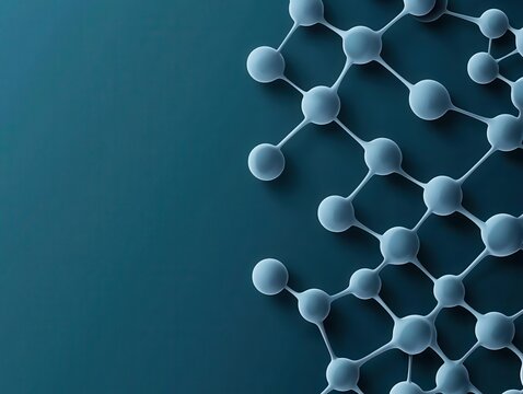 Abstract lipid bilayer membrane in vector lines, modern biotech style