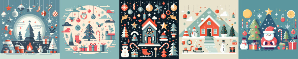 vector background with Christmas theme