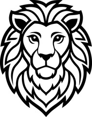 Obraz premium head of a Lion icon