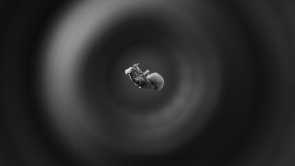 Nano Tech Android Embryo Nano Embryo Futuristic Embryo Robotic Fetus 3d illustration
