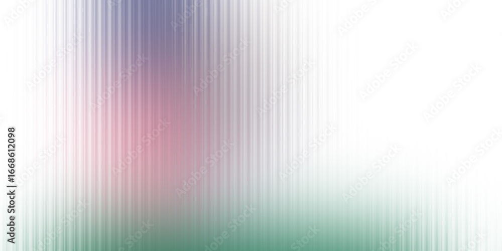 Poster abstract vertical lines blend from deep purple and pink to soft green and white, creating a gentle g