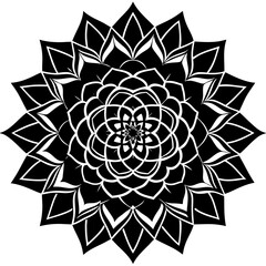 Desert Rose Mandala Vector