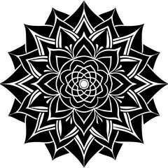 Desert Rose Mandala Vector