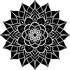Desert Rose Mandala Vector