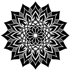 Minimal Rose Mandala