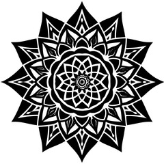 Minimal Rose Mandala