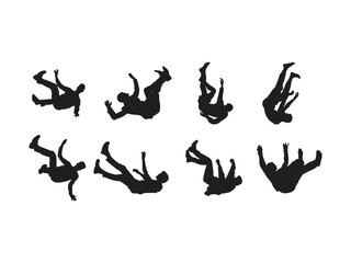 Dynamic silhouettes capture the exhilarating motion of parkour athletes mid-air, showcasing agility and freedom.