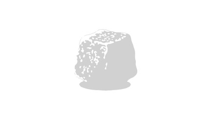 Gray Scale Image of an Ornate Cake.