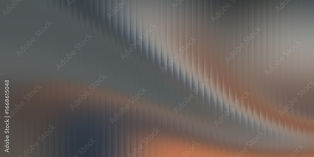 Poster a textured abstract background with vertical lines and a gradient of gray, blue, and orange hues, cr