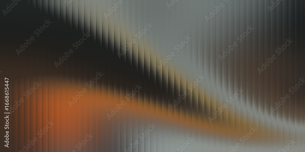 Poster abstract textured background with vertical lines and a gradient of dark gray to light gray with an o