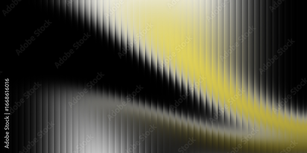 Poster abstract wavy lines of black, gray, and yellow create a dynamic and futuristic visual effect